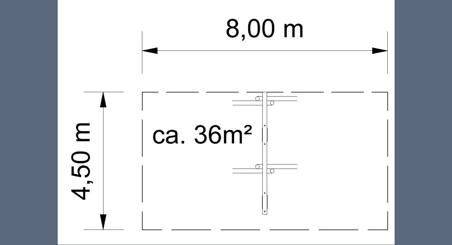 1-Platz Schaukelgestell mit Sitz und Überstand, AH 220 cm